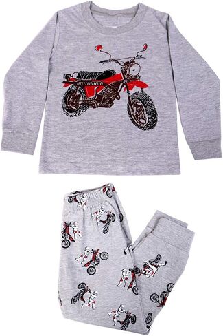 Aircraft Boys Long Pajamas Set 2 Piece Kids 100% Cotton Clothes in Saudi Arabia