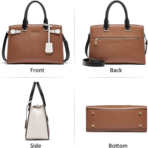 BOSTANTEN Women Leather Handbag Designer Satchel Purses Top Handle Shoulder Totes Crossbody Bag in Kuwait