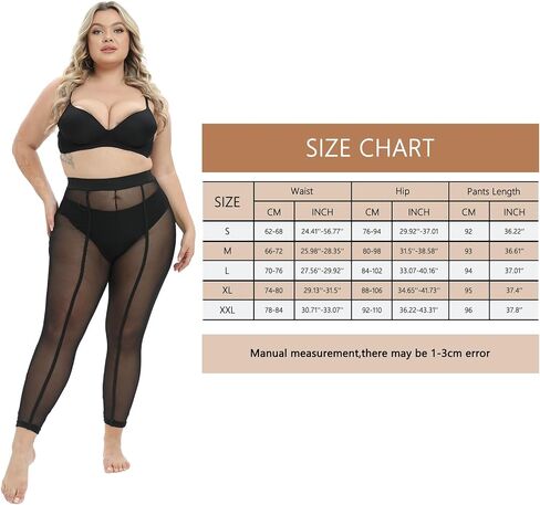MANZI Women's Sheer Mesh Tights Fashion Casual See Through Stockings Leggings Pants in Saudi Arabia