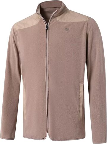 M MAELREG Fleece Jacket Men Full Zip Casual Stylish Soft Sport Mock Neck Golf Polar Fleece Microfleece Jackets for Men in Saudi Arabia