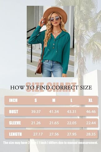 IN Chenthy المرأة 2023 خريف موضة الخامس الرقبة زر أسفل هوديس فضفاض البلوز الرباط قمصان سويت شيرت بقلنسوة in Kuwait