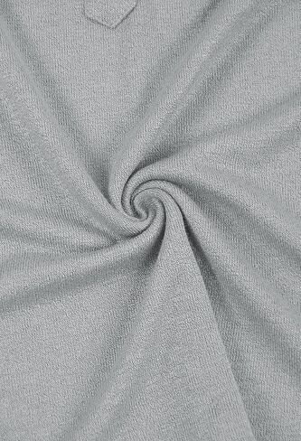 سويت شيرت نسائي كاجوال بأكمام طويلة ورقبة على شكل حرف V من Kisscynest، خفيف الوزن وزر بقلنسوة Henley in Kuwait