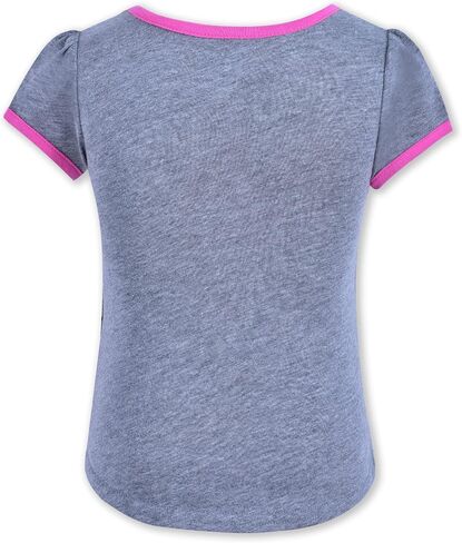 Universal Trolls Girls 3 Pack Short Sleeve T-Shirt for Toddler and Little Kids – Grey/Pink/Yellow in Saudi Arabia