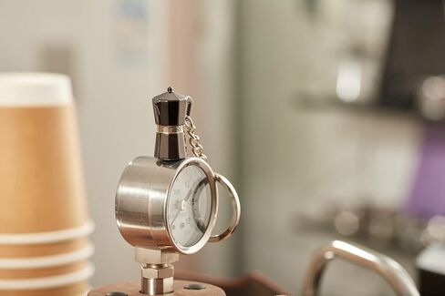 IKAPE Espresso Coffee Souvenir Pendant, Mini Latte Art Pitcher, Tamper, Portafilter & Moka Pot Keychain Pendant, You & His Barista Pendant, Barista Essential Souvenir Accessories(4 Pack) in Kuwait