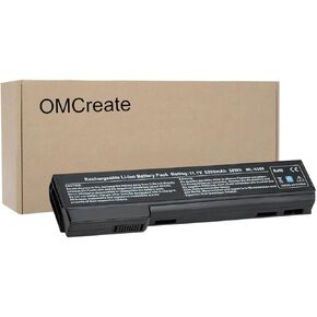 بطارية OMCreate 628666-001 628668-001 متوافقة مع HP EliteBook 8460P 8470P 8560P 8570P؛ HP ProBook 6470B 6570B 6460B 6560B 6360B، يناسب P/N CC06 CC06XL QK642AA [5200 مللي أمبير، 11.1 فولت، 6 خلايا] in Kuwait