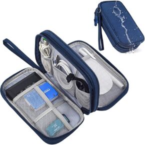 حقيبة تنظيم ملحقات الإلكترونيات من CAODKDK، منظم إلكتروني للسفر، منظم كابل عالمي، حقيبة إكسسوارات إلكترونية للكابل، الشاحن، بطاقة SD، حقيبة أدوات سفر الأعمال (أخضر) in Kuwait