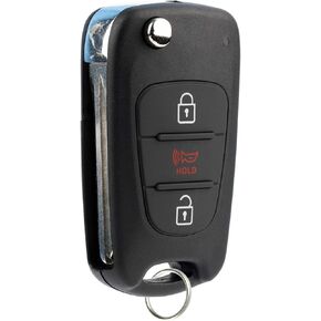 KeylessOption Keyless Entry Car Remote Flip Ignition Key Fob for 2011-2013 Kia Soul 2012-2013 Kia Sportage (Pack of 2) in Kuwait