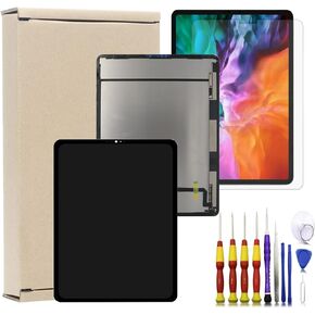 شاشة OLED LCD وشاشة لمس زجاجية بديلة لجهاز ايباد برو 12.9 انش الجيل الثالث A1876 A2014 A1895 / ايباد برو الجيل الرابع 12.9 انش A2069 A2229 A2230 A2233 مع اداة وزجاج من اكنيوكز in Kuwait