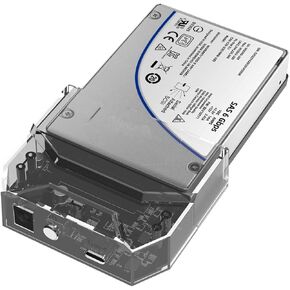 2.5 inch SAS SATA to USB 3.0 5Gbps External Hard Drive Enclosure Reader Adapter, for 2.5 inch SAS SATA HDD SSD with 12V/2A Power Adapter - K108SAS in Kuwait