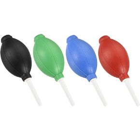 منفاخ هواء كرة الغبار من ام ميتركسيتي - مطاط تنظيف المعدات لازالة الغبار ونقل السوائل، يوضع على عدسات الكاميرا / النباتات (5.79 × 2.09 انش، ازرق واسود واحمر واخضر) in Kuwait