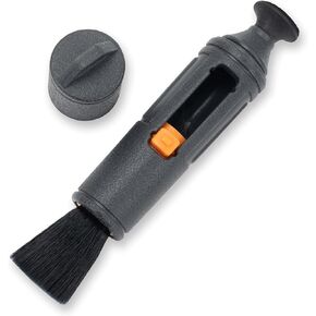 Carson C6 Series Reusable Compact Lens Cleaner with Dry Nano Particle Cleaning Formula with 13mm Round Tip and Retractable Brush (CS-35)