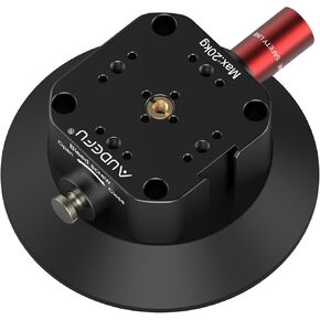 قاعدة تثبيت بالشفط للكاميرا مقاس 4.5 انش من اوديفو، قاعدة تثبيت بالشفط مع فتحة براغي 1/4 انش و3/8 انش مثبتة على هيكل السيارة او القارب او النافذة او بشكل سلس مع كاميرات اكشن وكاميرات دي اس ال ار in Kuwait