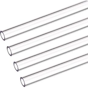 uxcell PETG Tubing Hard Tube 10mm ID, 14mm OD, 0.5m/20inch Length, Red for PC Water-cooling System 4pcs