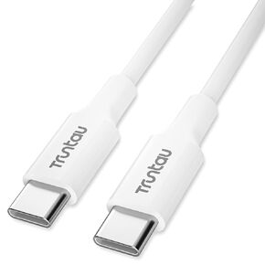 6FT USB A to USB C Cable, 60W Fast Charging Cable Compatible with iPhone 17/17 Pro Max/16/16e/16 Plus/15 Pro Max, Samsung Galaxy S24/S23/S22/S21 Ultra, iPad Gen 4/5/6, CarPlay, White in Kuwait