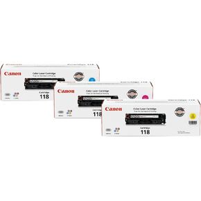 Canon Genuine 118 Cyan, Magenta, Yellow Toner Cartridge Bundle Compatible with MF720 Series, LBP7200Cdn, LBP7660Cdn, MF8300 Series, MF8580Cdw in Saudi Arabia