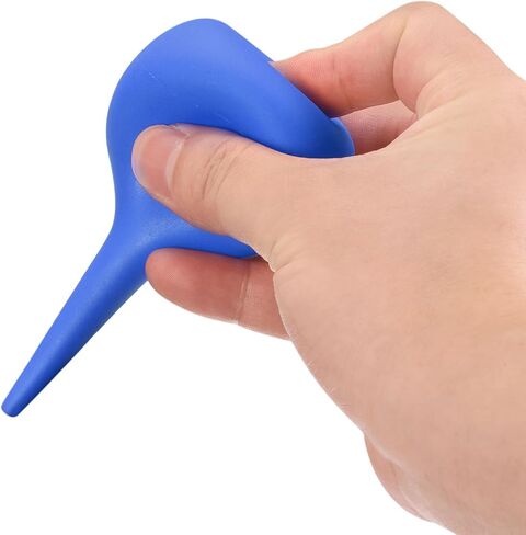 MECCANIXITY منفاخ هواء كروي مطاطي 90 مل، أداة تنظيف الدوائر، أداة تنظيف مع قطعتين من فرش النباتات النضرة، أداة بستنة بيضاء مقاس 5.98 بوصة للنباتات/لوحة المفاتيح in Kuwait