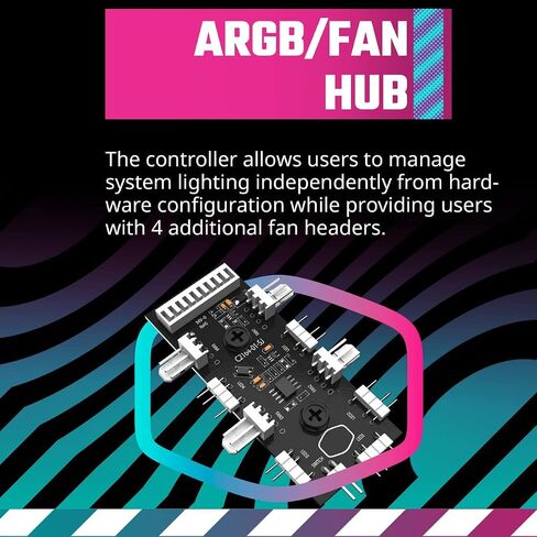 لوحة أمامية من Cooler Master MasterBox 540 ARGB ATX Mid-Tower ARGB Ether، لوحة علوية قابلة للإزالة، لوحة مرآة داكنة أمامية، مداخل جانبية شبكية، زجاج مقسى، تدفق SickleFlow 120 مم PWM ARGB (MB540-KGNN-S00) in Kuwait