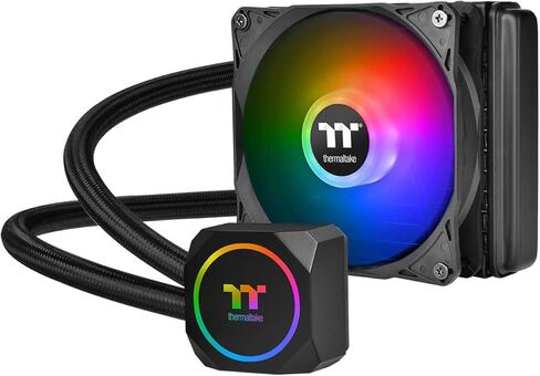 مبرد وحدة المعالجة المركزية Thermaltake TH120 ARGB Sync Simple لتبريد المياه مع مروحة ARGB، 4.7 بوصة (120 مم)، CL-W285-PL12SW-A FN1422 in Saudi Arabia