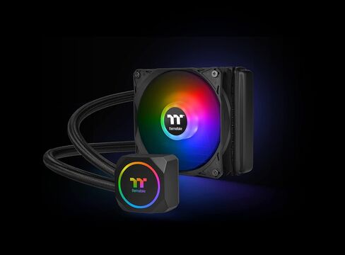 مبرد وحدة المعالجة المركزية Thermaltake TH120 ARGB Sync Simple لتبريد المياه مع مروحة ARGB، 4.7 بوصة (120 مم)، CL-W285-PL12SW-A FN1422 in Saudi Arabia