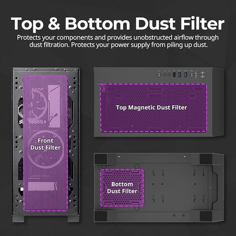 Zalman - حقيبة كمبيوتر Z3 Iceberg ATX Mid-Tower - 2 × مراوح ARGB 120 مم مثبتة مسبقًا - لوحة جانبية من الزجاج المقوى - 2 × 3.0 منافذ USB، أبيض in Kuwait