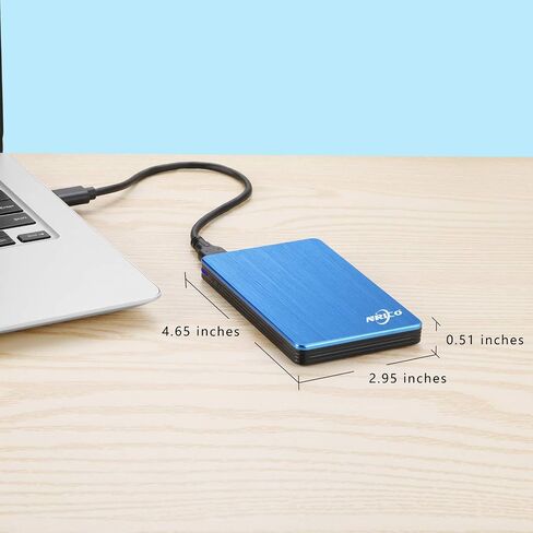 محرك الأقراص الصلبة الخارجي المحمول NRICO سعة 250 جيجابايت USB 3.0 HDD سعة تخزين 2.5 بوصة متوافق مع أجهزة الكمبيوتر الشخصية وأجهزة Mac وسطح المكتب وأجهزة PS4 (250 جيجابايت، رمادي) in Kuwait