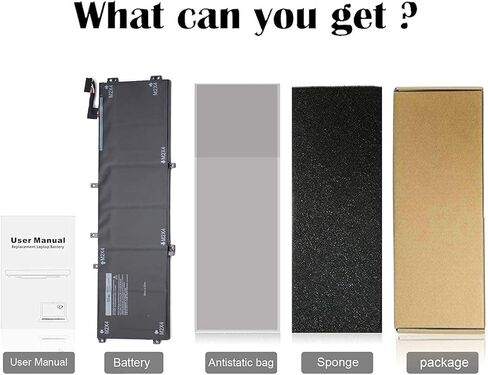 بطارية كمبيوتر محمول 6GTPY (11.4V 97Wh 8500Mah) لـ Dell XPS 15 9570 9560 9550 7590 الدقة 5530 5520 5510 M5510 M5520 Series 5XJ28 5D91C GPM03 in Kuwait