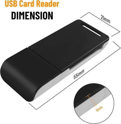 ابرتي محول قارئ بطاقة ذاكرة خارجي يو اس بي جديد او تي جي لاجهزة اللابتوب وويندوز in Kuwait
