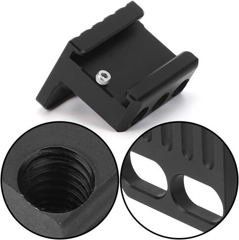 محول تركيب الحذاء البارد 90 درجة قاعدة محول تركيب الحذاء البارد مع برغي تركيب 1/4 بوصة لقفص الكاميرا DSLR in Kuwait