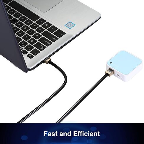 Cat7 Ethernet Cable 50 ft, 15m CAT7 High Speed Flat Internet Cord Professional for Gaming,Ethernet Switch, Modem, Router, Coupler, IEEE-568B Standard in Saudi Arabia