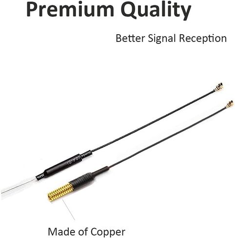 CORONIR IPEX 2.4G WiFi Antenna Drone Image Transmission Omnidirectional Copper Tube Receiver Antenna 3dbi - 3Pack in Kuwait