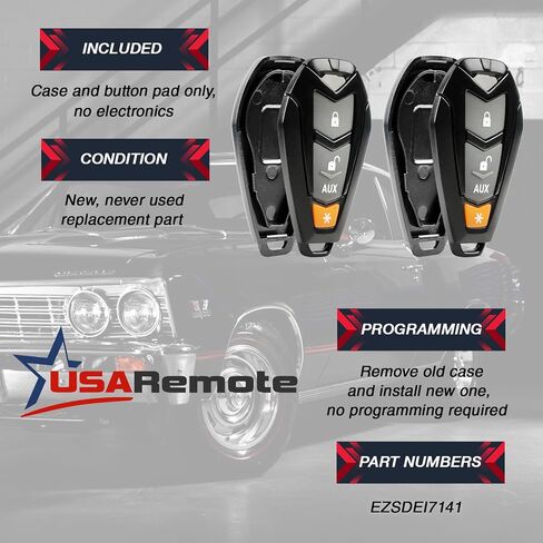 Key Fob fits Viper Hornet DEI Python Clifford Aftermarket Alarm Keyless Entry Remote (EZSDEI7141) in Kuwait