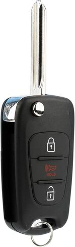 KeylessOption Keyless Entry Car Remote Flip Ignition Key Fob for 2011-2013 Kia Soul 2012-2013 Kia Sportage (Pack of 2) in Kuwait