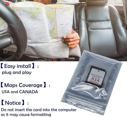 بطاقة اس دي جي بي اس 2023 اصدار 2023 من ويزيتشون GM5T-19H449-AH متوافقة مع نظام الملاحة فورد/لينكولن وخرائط الولايات المتحدة الامريكية/كندا in Kuwait