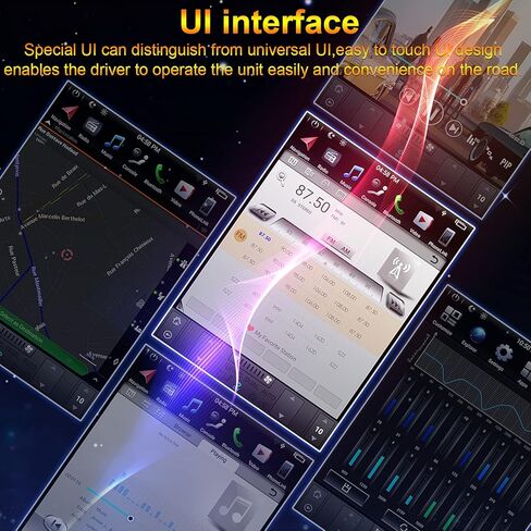 KSPIV 12.1 inch Android Car Stereo with GPS for Ford Mustang 2010-2014 Navigation Multimedia Player Double Din Car Stereo with Navigation CarPlay DSP Auto Audio Video Voice Plug in and Play in Kuwait