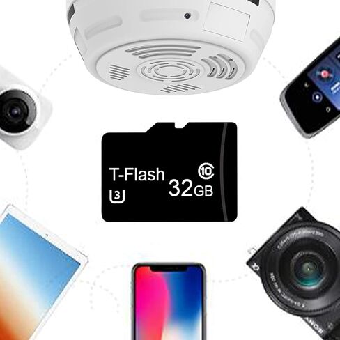 بطاقة Micro SD سعة 32 جيجابايت، ملحق تخزين للكاميرا الصغيرة، بطاقة ذاكرة عالية السرعة لتسجيل أو تشغيل مقاطع الفيديو القصيرة in Kuwait