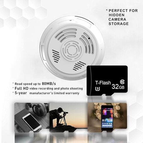 بطاقة Micro SD سعة 32 جيجابايت، ملحق تخزين للكاميرا الصغيرة، بطاقة ذاكرة عالية السرعة لتسجيل أو تشغيل مقاطع الفيديو القصيرة in Kuwait