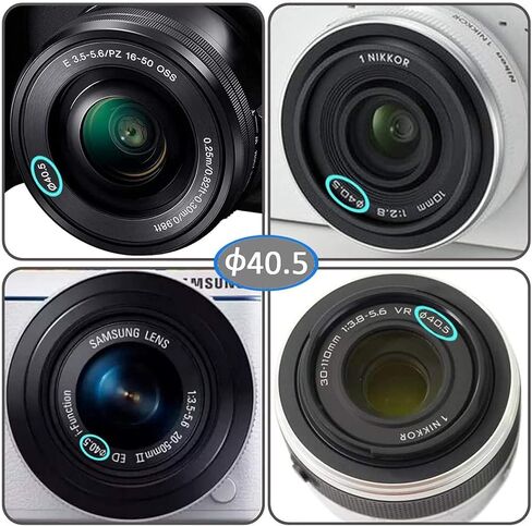 2 Packs 40.5mm Snap-On Center Pinch Camera Lens Cap for Sony Alpha a6600 a6500 a6400 a6300 a6100 a6000 a5100 a5000 Camera, 2*hot Shoe Cover and Lens Cover Leash, Fit for Sony Nikon Canon DSLR Camera in Saudi Arabia