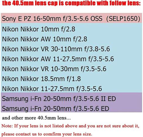 2 Packs 40.5mm Snap-On Center Pinch Camera Lens Cap for Sony Alpha a6600 a6500 a6400 a6300 a6100 a6000 a5100 a5000 Camera, 2*hot Shoe Cover and Lens Cover Leash, Fit for Sony Nikon Canon DSLR Camera in Saudi Arabia
