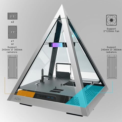 AZZA CSAZ-804L Pyramid Innovative ATX case in Kuwait