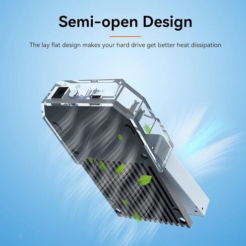 2.5 inch SAS SATA to USB 3.0 5Gbps External Hard Drive Enclosure Reader Adapter, for 2.5 inch SAS SATA HDD SSD with 12V/2A Power Adapter - K108SAS in Kuwait