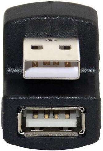 Cablecc 1 مجموعة محول USB 3.0 بزاوية أعلى وأسفل ذكر إلى أنثى تمديد 180 درجة 5 جيجابت في الثانية in Saudi Arabia