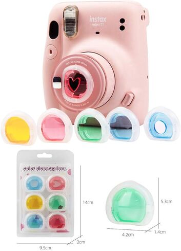 عدسات Hellohelio المرشح الملوّن عن قرب متوافقة مع كاميرات فوجي فيلم Instax ميني 11، 6 قطع في بدلة (أحمر أزرق أصفر أخضر) in Kuwait