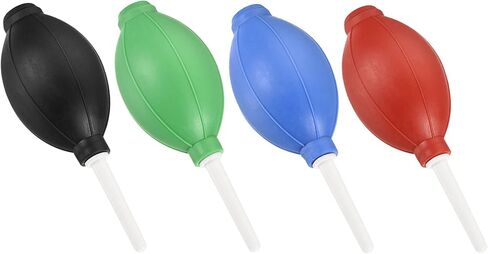 منفاخ هواء كرة الغبار من ام ميتركسيتي - مطاط تنظيف المعدات لازالة الغبار ونقل السوائل، يوضع على عدسات الكاميرا / النباتات (5.79 × 2.09 انش، ازرق واسود واحمر واخضر) in Kuwait