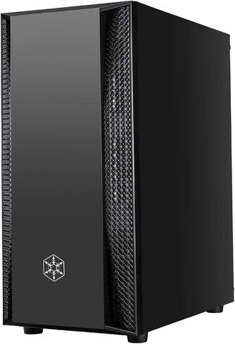 SilverStone Technology FARA B1 RGB, Tempered Glass, Mid-Tower ATX case with RGB Fans, SST-FAB1B-RGB, Black/Glass/RGB in Saudi Arabia