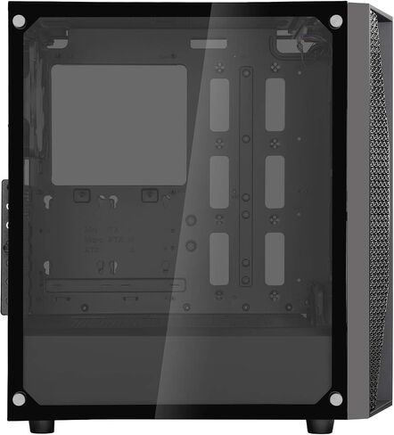 SilverStone Technology FARA B1 RGB, Tempered Glass, Mid-Tower ATX case with RGB Fans, SST-FAB1B-RGB, Black/Glass/RGB in Saudi Arabia
