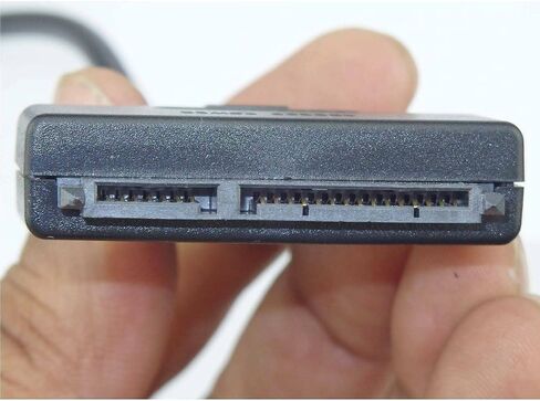 كابل محول ساتا الى USB 2.0 Y لمحرك الاقراص الصلبة 2.5 انش وهارد SSD 22 دبوس 7+15 ساتا 1 2 3 محول خارجي in Saudi Arabia