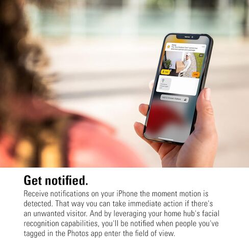 كاميرا Eve الخارجية (الإصدار الأبيض) - كاميرا الإضاءة الكاشفة الآمنة، (فيديو HomeKit الآمن)، 1080 بكسل، رؤية ليلية، Wi-Fi (2.4 جيجا هرتز)، مستشعر حركة، اتصال ثنائي الاتجاه، تركيب مرن وسهل in Kuwait