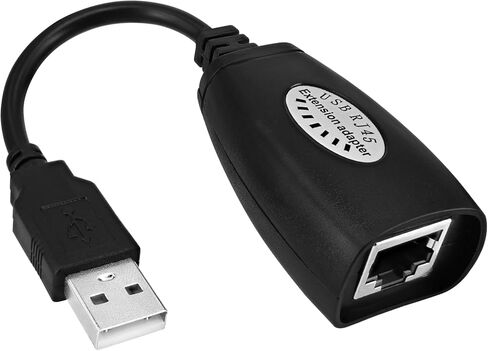 محول تمديد VEMNI USB RJ45، زوجان من موسع USB RJ45 فوق Cat5/Cat5e/Cat6 موصل سلك تمديد يصل إلى 150 قدم in Kuwait