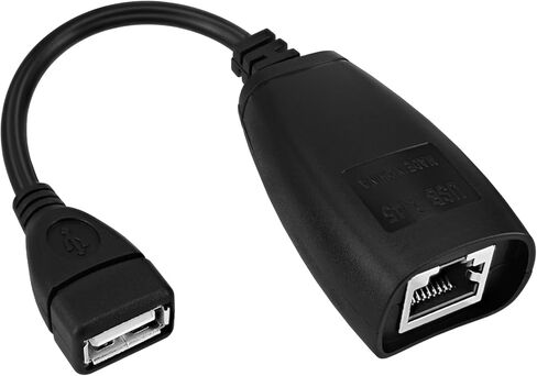 محول تمديد VEMNI USB RJ45، زوجان من موسع USB RJ45 فوق Cat5/Cat5e/Cat6 موصل سلك تمديد يصل إلى 150 قدم in Kuwait