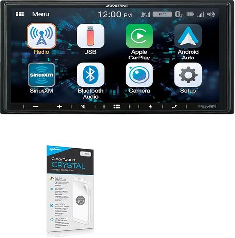 واقي شاشة BoxWave متوافق مع Alpine iLX-W650 - ClearTouch مضاد للتوهج (عبوة من قطعتين)، غلاف غشاء غير لامع مضاد لبصمات الأصابع لـ Alpine iLX-W650، Alpine iLX-W650، iLX-407 in Saudi Arabia